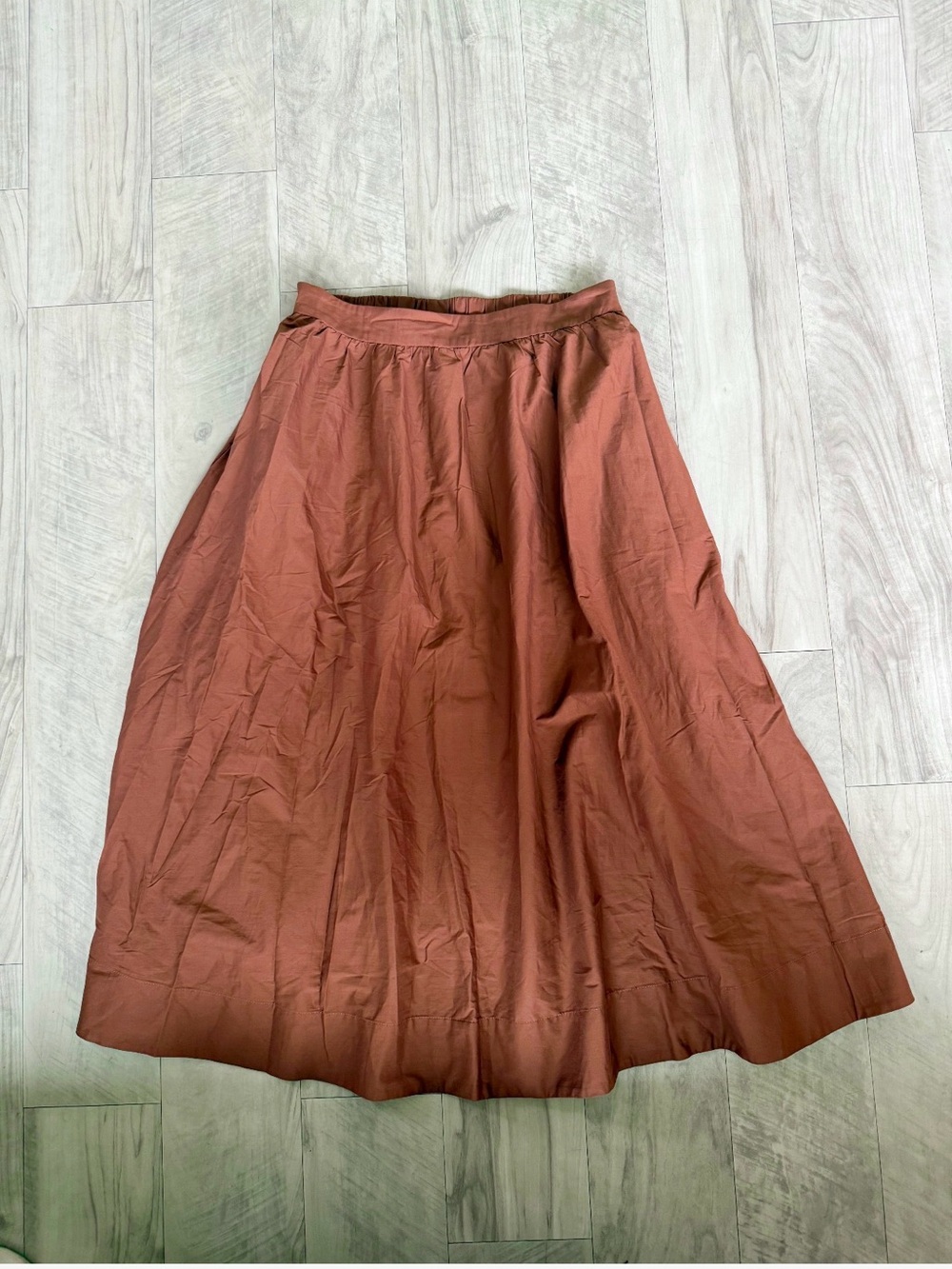 Entro Women’s Rust Brown A-Line midi Skirt